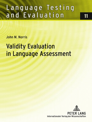 cover image of Validity Evaluation in Language Assessment
